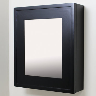 16.88 " W X 19.88 " H Surface Framed Medicine Cabinet with Mirror