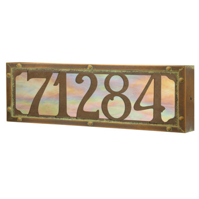 Willowglen Illuminated House Numbers With (120 Volts) 5 Numbers