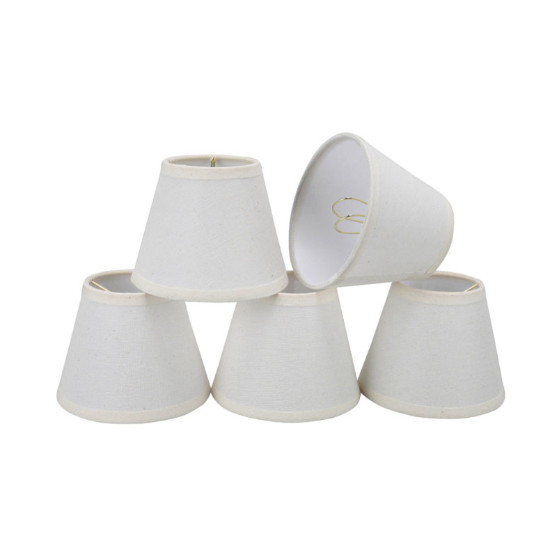 4'' H Linen Empire Lamp Shade, Creme