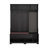 Multi-Purpose Hallway Hall Tree With Removable Linen Cushioned Entryway Bench-462813984