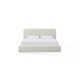 Elora Upholstered Platform Bed In Whitewashed Chenille