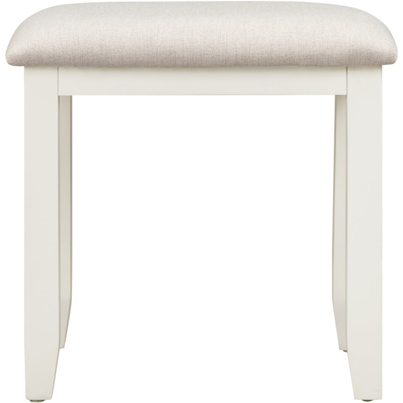 Melchior Dressing Table / Vanity Stool, Pebble Grey