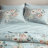 Heather Soft Blue Vintage-Inspired Collection Floral Print 7-Piece King Comforter-121549993-121549994