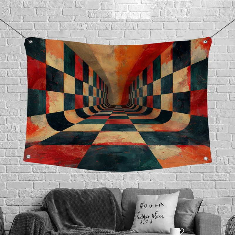 Tapisserie en microfibre, H 50 po x l 60 po