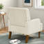 Fauteuils d'appoint confortables, fauteuil moderne en bois de velours côtelé pour la maison