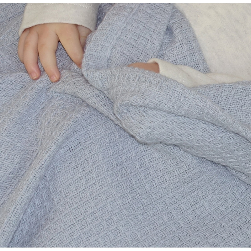 Cotton Receiving Blanket, Grey
