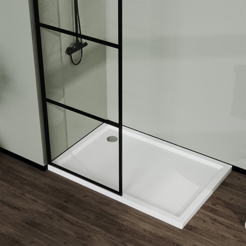 Pièce de style moustiquaire avec porte de douche 34 po, 3 panneaux
