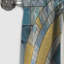 Blue Gold Constructing Blue Realms II - Rideau Shapes - Rideau abstrait occultant - 1 panneaux-519728657