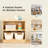Rubber Solid Wood Bookcase, 2 Cabinet Storage Textured Bookshelf For Home, Office And Educational Institution