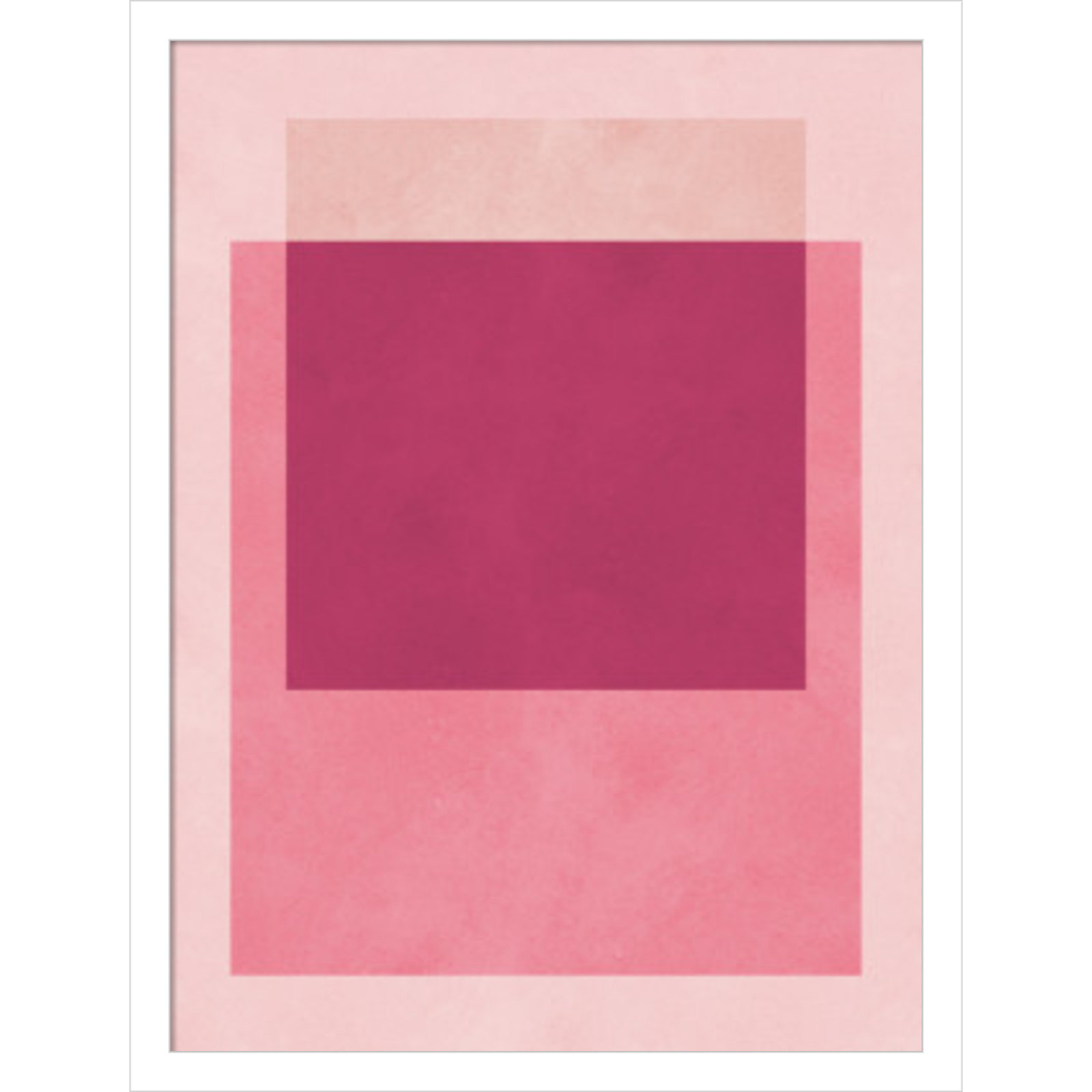 Overlapping Geometry 12 Print, 21" H x 16" W, White