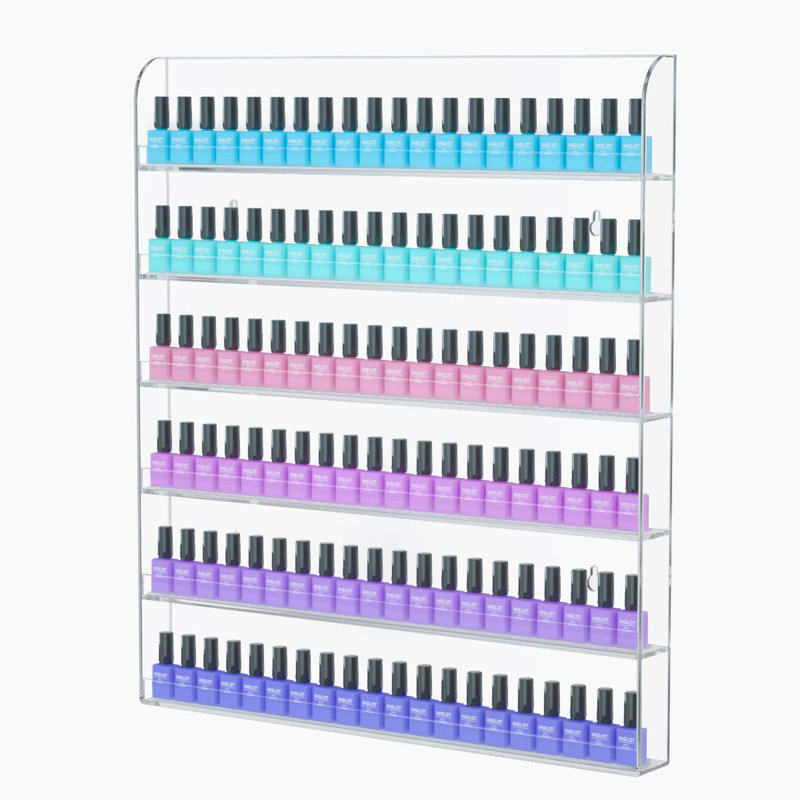 Azzitta 6 Piece Acrylic Floating Shelf