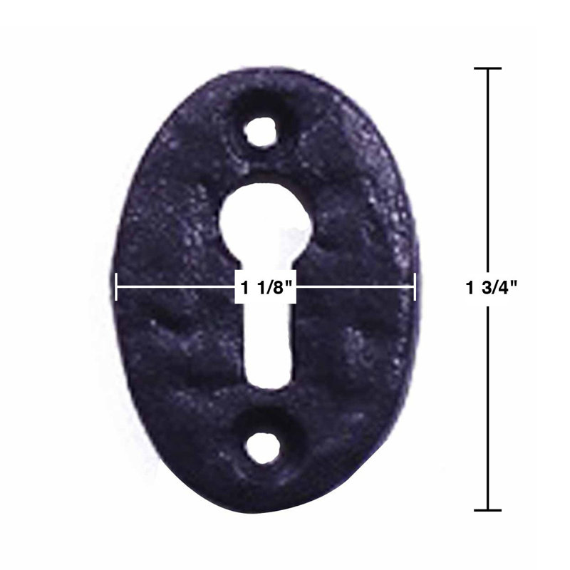 Remplacement de l'écusson en fer noir H 1-3 / 4 po