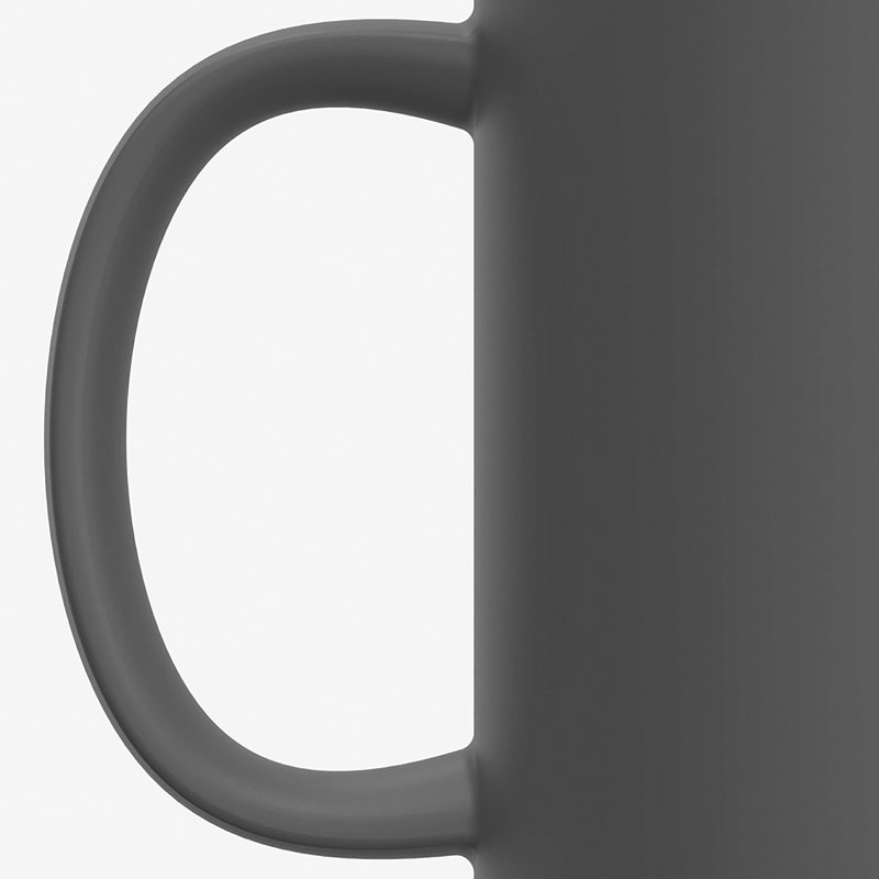 Asobu 12 oz Tasse de voyage en céramique, gris