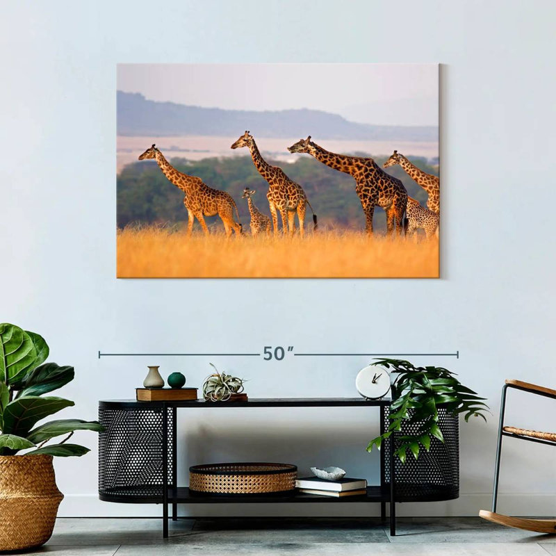 Crowle Giraffe Family Travel, H 30 po x l 45 po