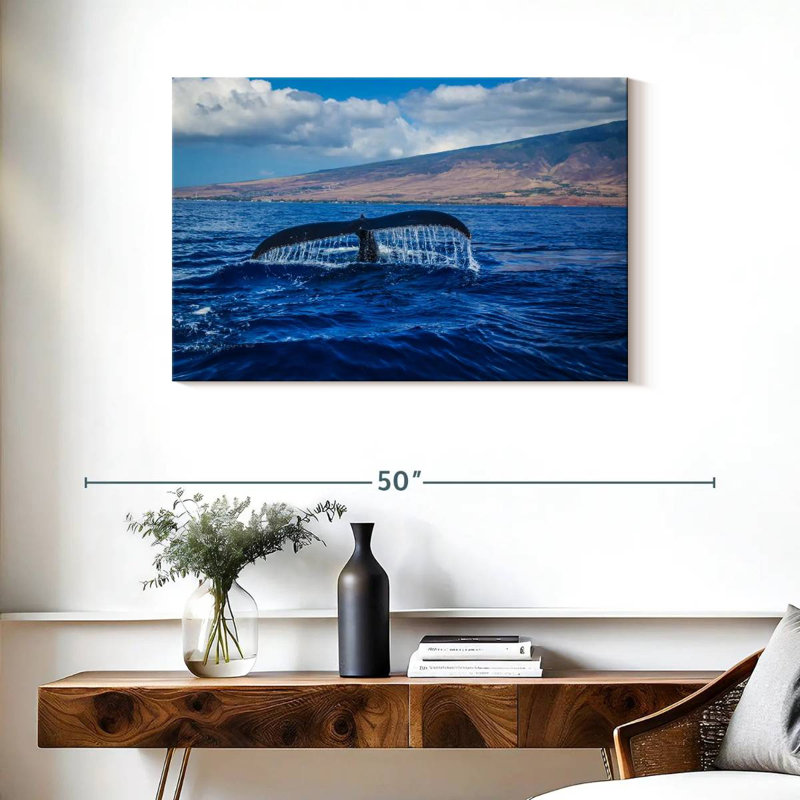 Brampt Whale At Sunset, 24'' H x 36'' W