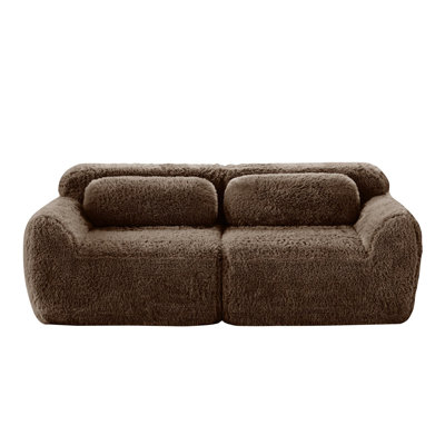 Modern Modular Velvet Sectional Sofa