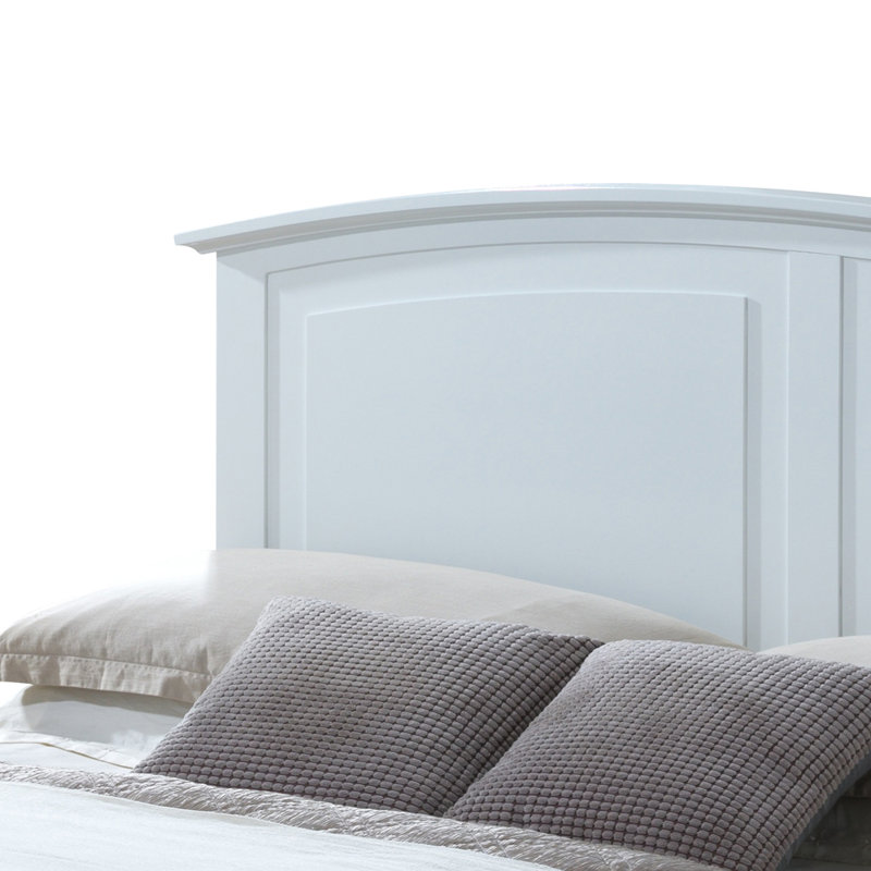 Chene Low Profile Bed, White, Queen