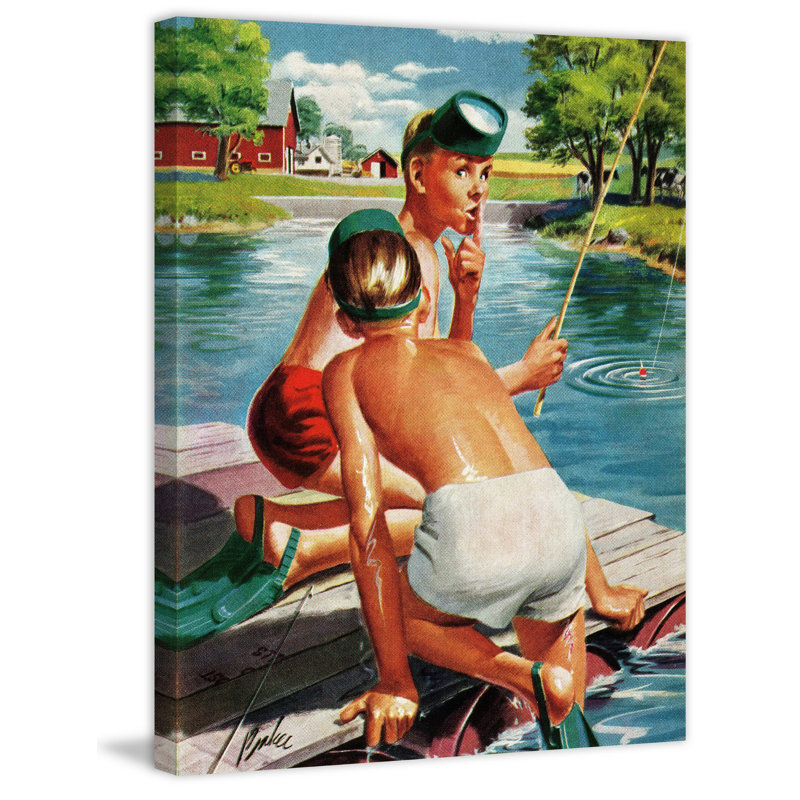 « secret spot », reproduction d’art sur toile tendue, H 39 po x l 30 po