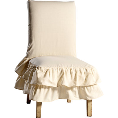 Cotton Box Cushion Dining Chair Slipcover