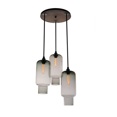 Luminaire suspendu grappe 3 lumières Sorbonne