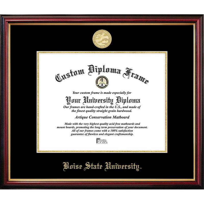 Cadre de petit diplôme Boise State University, NCAA Boise State, L 11 po x H 8,5 po