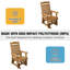 Poly Lumber Patio Glider with Removable Cup Holders-1597673621