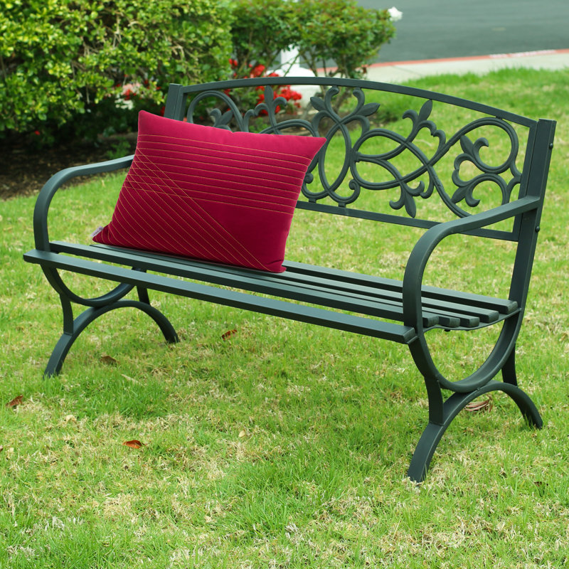 Banc de jardin en métal Darrika
