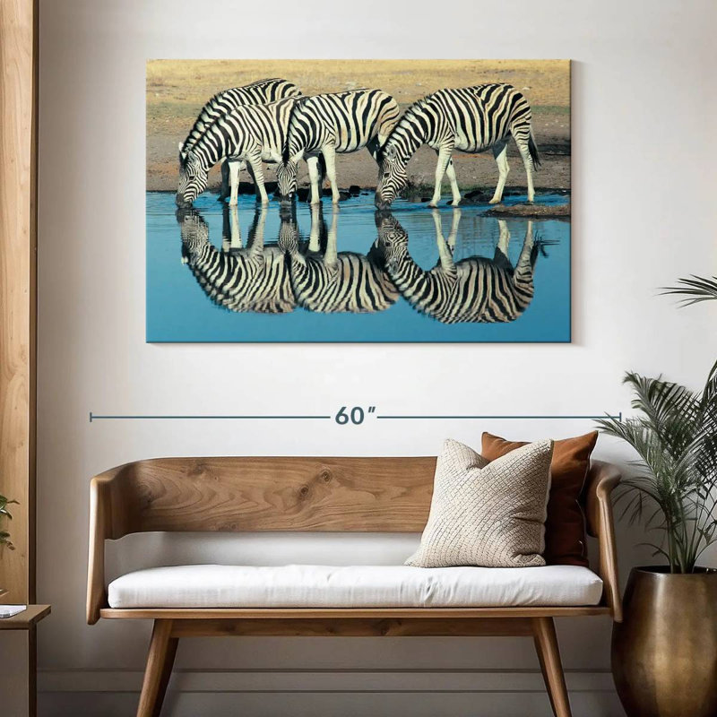 Brampt Etosha Burchell's Zebra, 32" H x 48" W