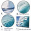 «Turquoise Power of Ocean Wave III», ensemble d'art mural sur toile côtière-107735079-107735080
