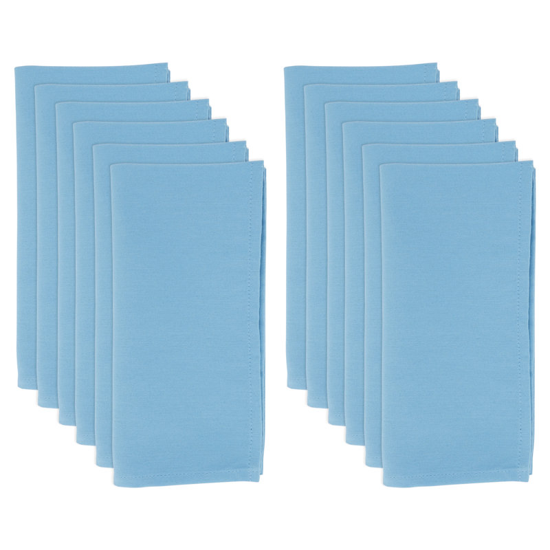 Evansville Polyester Solid Colour Square Napkin, Aqua