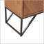 Armoire d'appoint en bois, base en métal