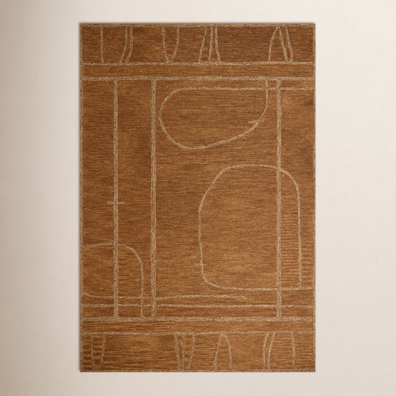 Jeremiah Brent x Loloi Barrow Clay / Natural Area Rug, Rectangle 9'3" x 13'