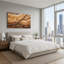 «Wavy Layered Wood Grain in Earth Tones», art mural sur toile-523590958