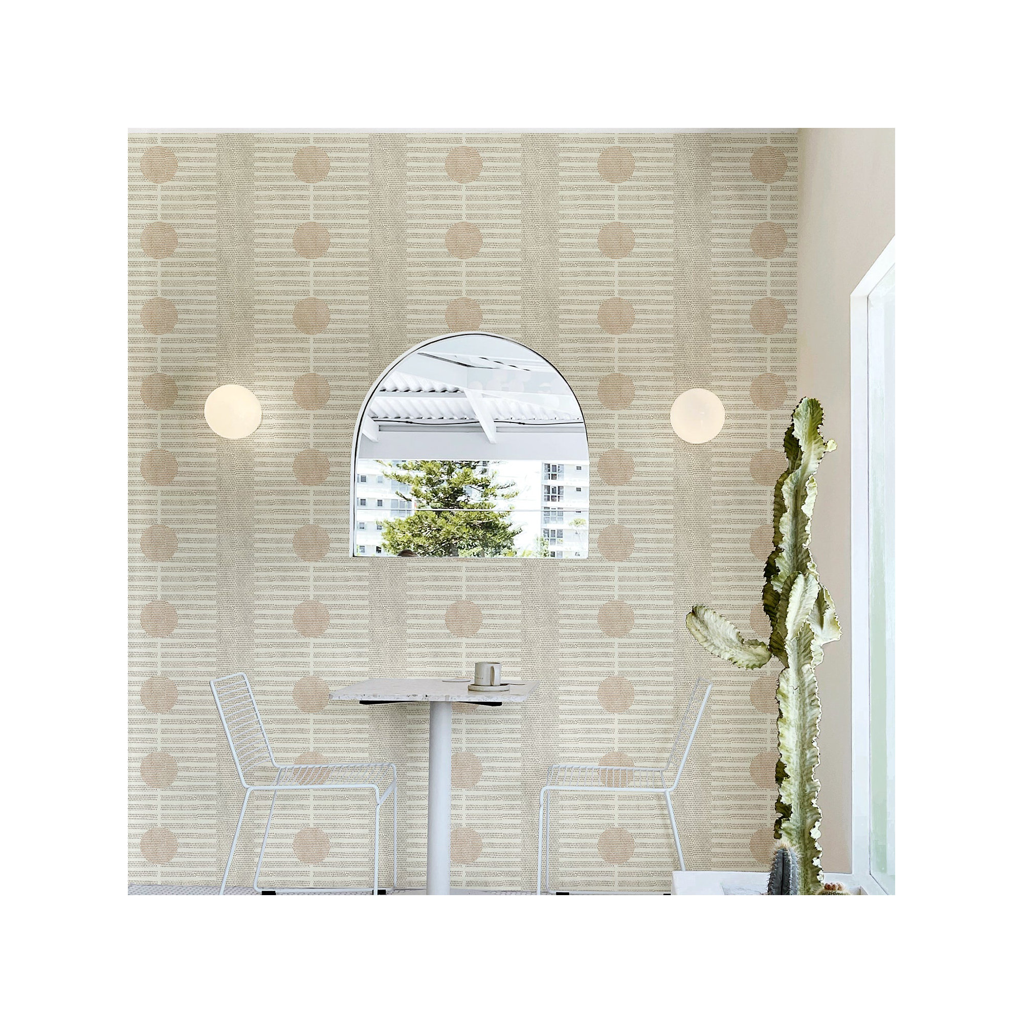 Nomalanga Peel & Stick Wallpaper Roll, Linen, Non-pasted