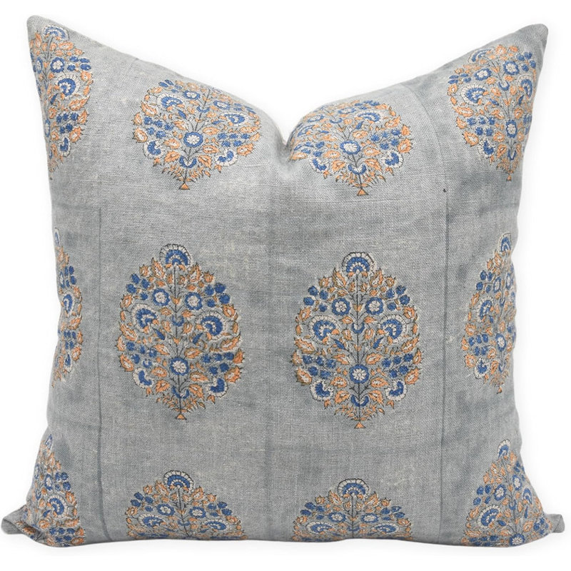 Linen Square Indoor/Outdoor Pillow Cover, 14" x 14"