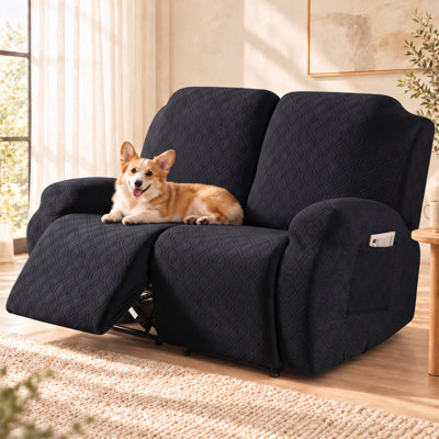  Housse pour canapé inclinable et extensible 2 places Wald