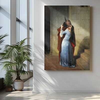 «The Kiss» par Francesco Hayez, art mural sur toile Reproduction d'art de qualité supérieure The Kiss