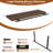 MAYBOSS 12 Inch Deep Floating Shelf, 40 x12 Inch Large Wall Mounted Shelf for Kitchen, Bathroom, Living Room, Walnut (3 Pack)-1004386367-1003030897