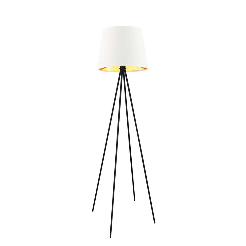 Arlaine 157 H cm Floor Lamp, Grey/Gold Inside, Pink
