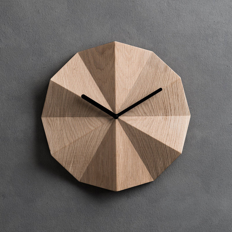 Alexan Wood Wall Clock, Natural