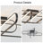4-Light 31.5Inch Modern LED Flush Mount Ceiling Fixture Warm Light Switch Dimmable