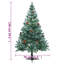 Frosted Christmas Tree Christmas Display Tree with LEDs and Ball Set