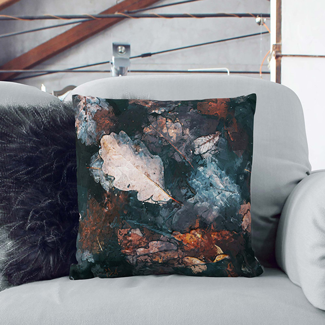 Autumnal Leaves Cushion with Filling
