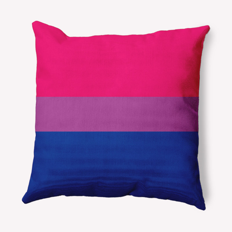 Coussin décoratif bisexuel, H 18 po x l 18 po