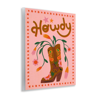 «Howdy Floral Cowgirl», art mural par Carrie Cantwell