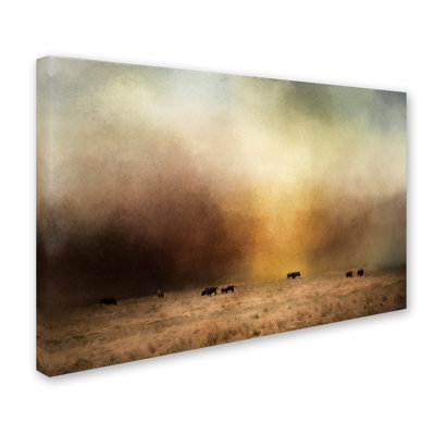 «Where the Buffalo Roam», impression sur toile tendue Vidur