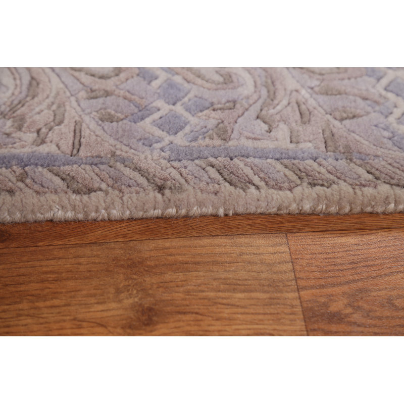 Tapis oriental népalais en laine à bordure en laine noué à la main 3 pi 3 po x 5 pi 4 po