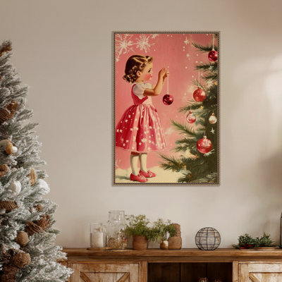 «Girl with babioles» par Picufy Studio, reproduction d'art sur toile encadrée