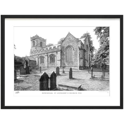 Downham, St Leonard's Church 1921 - Single Picture Frame Print