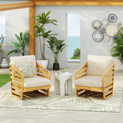 Ensemble de 2 fauteuils club d'extérieur